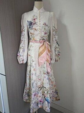 Zimmermann REBELLION BUTTON MIDI DRESS